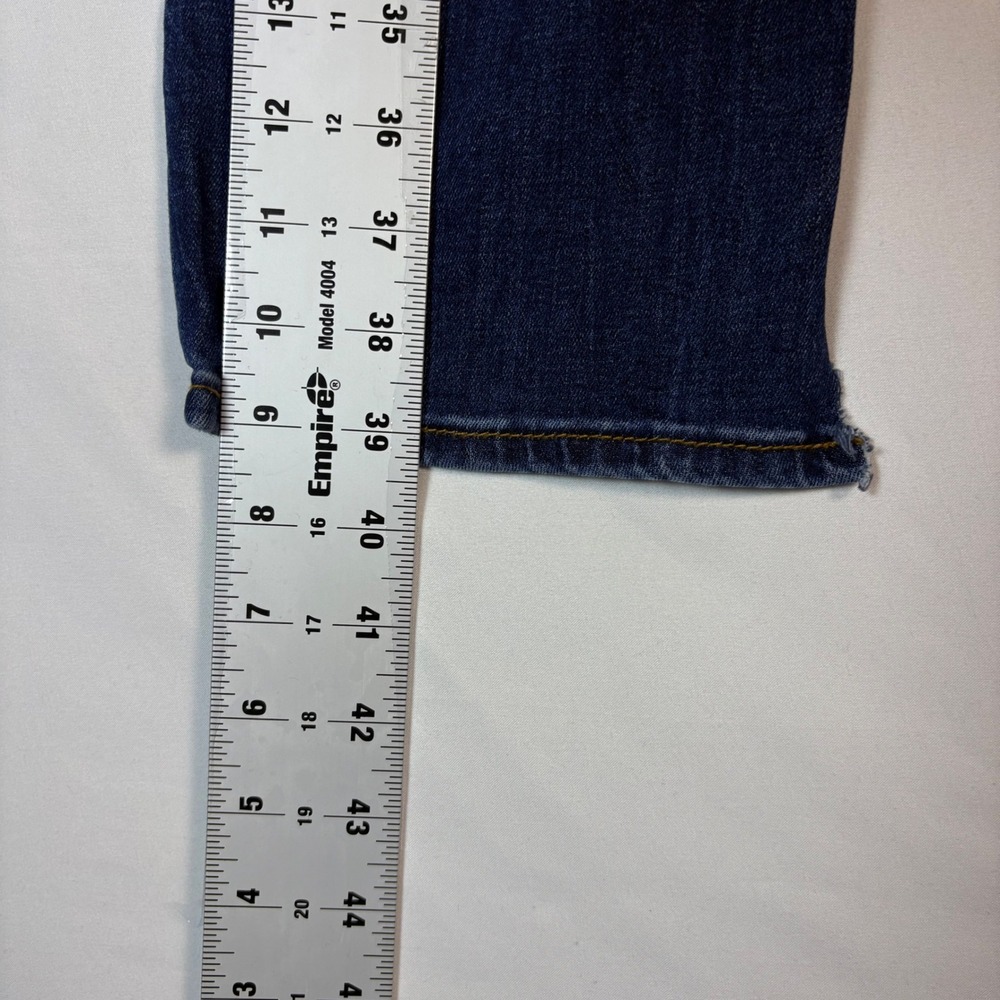 Kut from the Kloth Womens Size 8 Straight‎ Leg Jeans Blue Dark Wash Embroidered - Picture 5 of 11